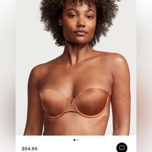 NWOT Victoria's Secret Bare Illusions Strapless Bra 34D
